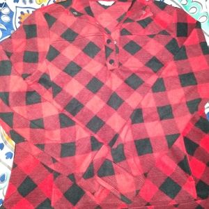 "RED & BLACK LUMBERJACK" FLEECE